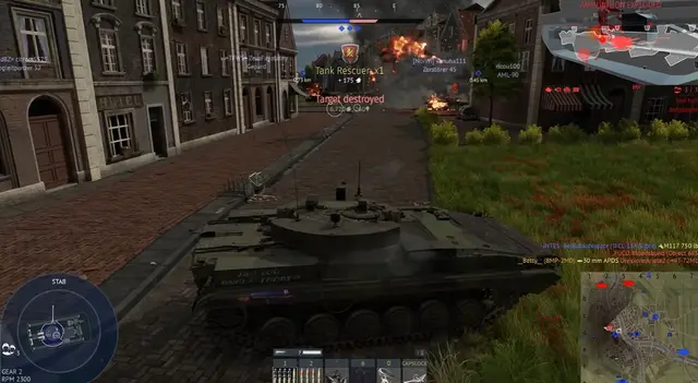 War Thunder tank rescuer assist after destroying an enemy